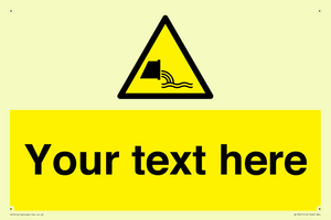 Custom Warning sewage effluent outfall